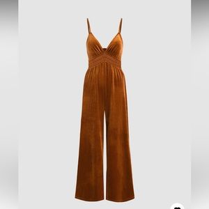 Velvet jumpsuit never been worn